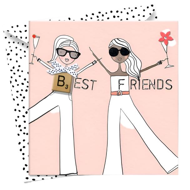 Scrab-Belles Best Friends Card