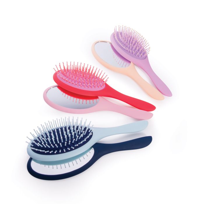 Contrast Brush & Mirror Set