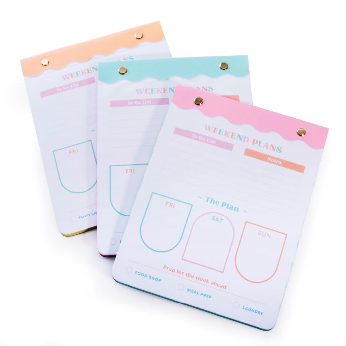 Happy Mondays Magnetic Weekend Planner