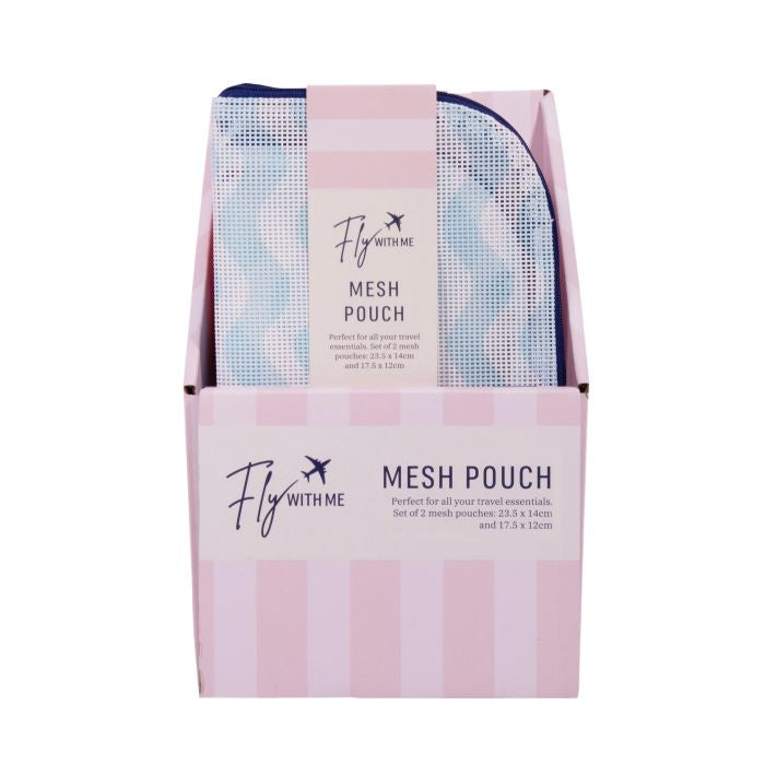 Fly With Me Mesh Pouches (Set of 2)