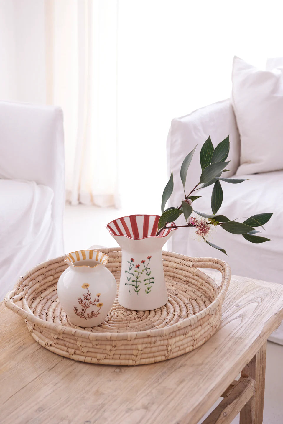 Blossom Squat Vase - Mustard
