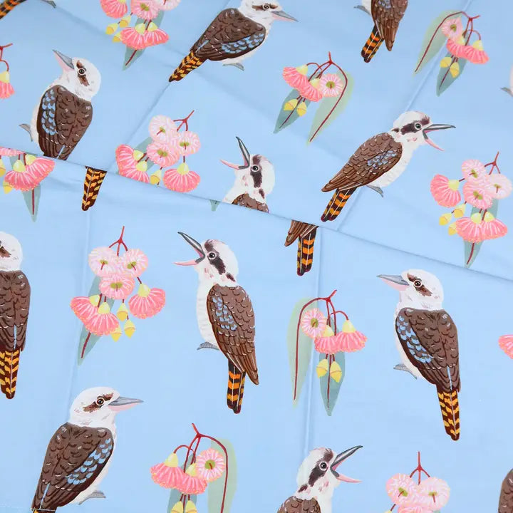 Australian Tea Towel - Kookaburra Gum Blossom