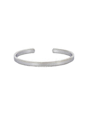 Cuff Bangle - Mesh - Silver