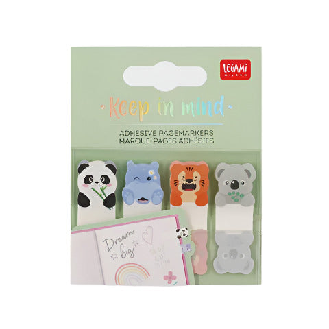 Adhesive Page Markers - Cute Animals