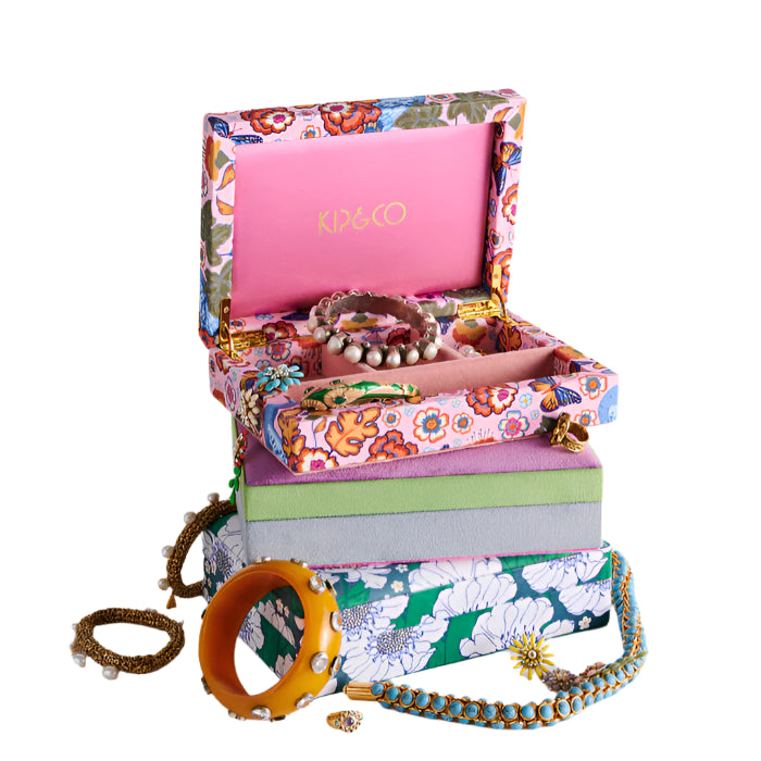 Lyon Velvet Jewellery Box - Small