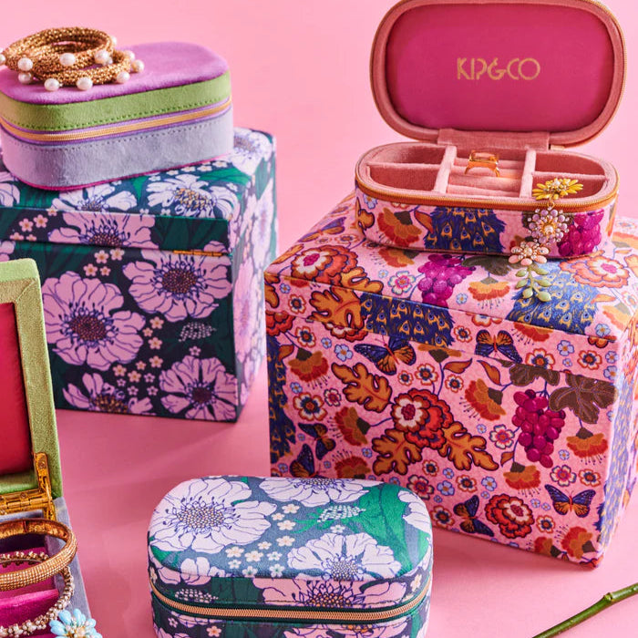 Lyon Velvet Jewellery Box - Large