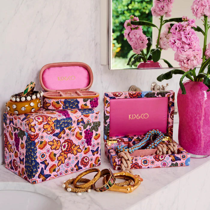 Lyon Velvet Jewellery Box - Small