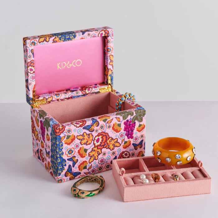 Lyon Velvet Jewellery Box - Large