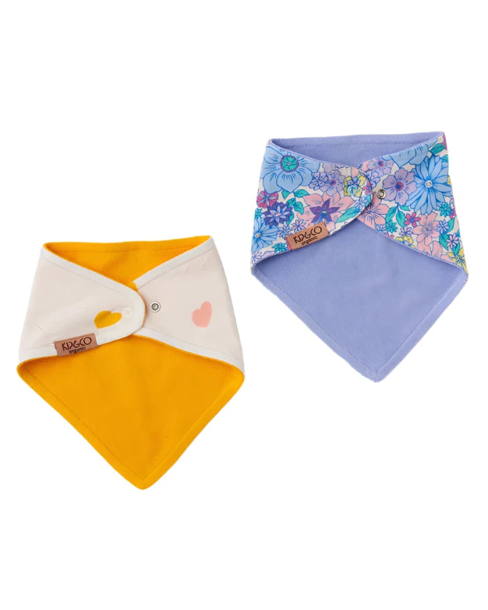 Organic Cotton Dribble Bib Set - Cutie
