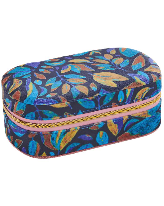 Travel Velvet Jewellery Box - Fallen Leaves