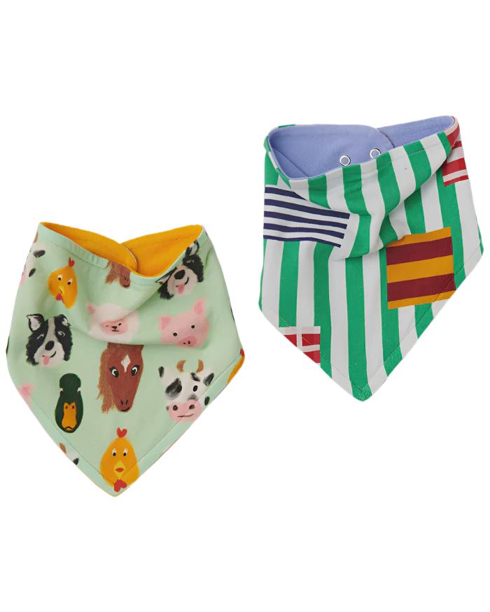 Organic Cotton Dribble Bib Set - Little Farmer
