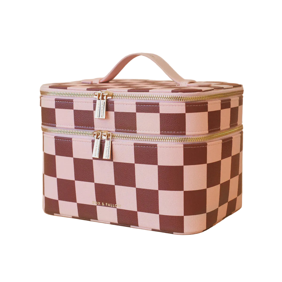 The Classic Vanity Case - Cherry Check
