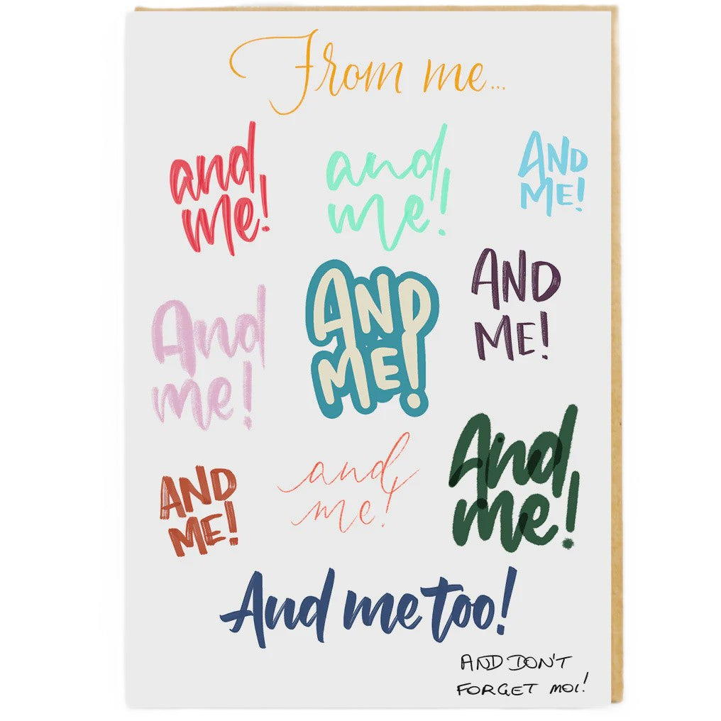 Jumbo Card - From Me... And me! And me!...