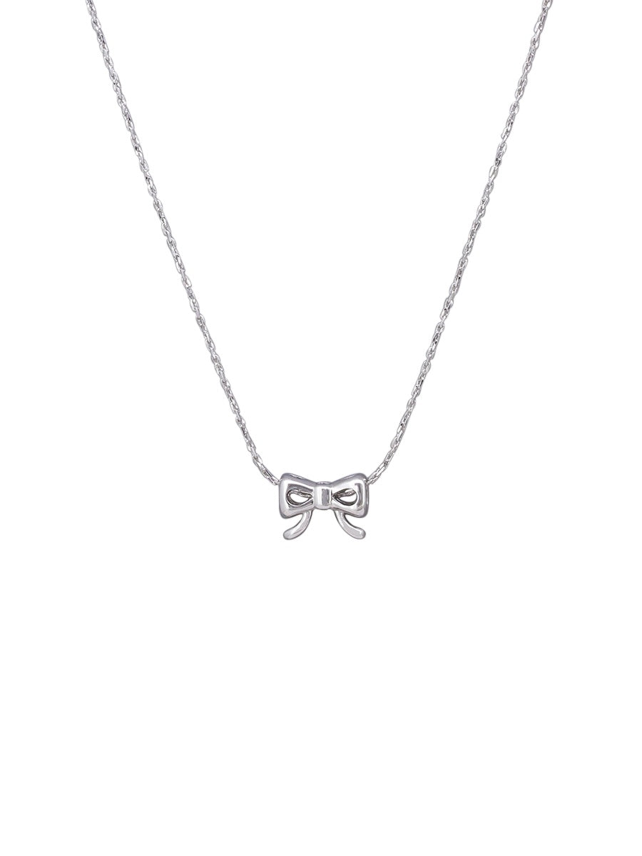 Sailor Bow Necklace - Silver