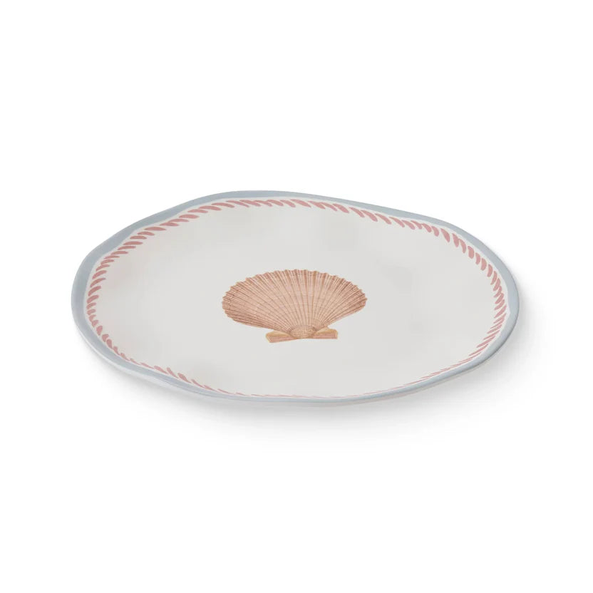 Melamine Large Plate - La Mer Shell