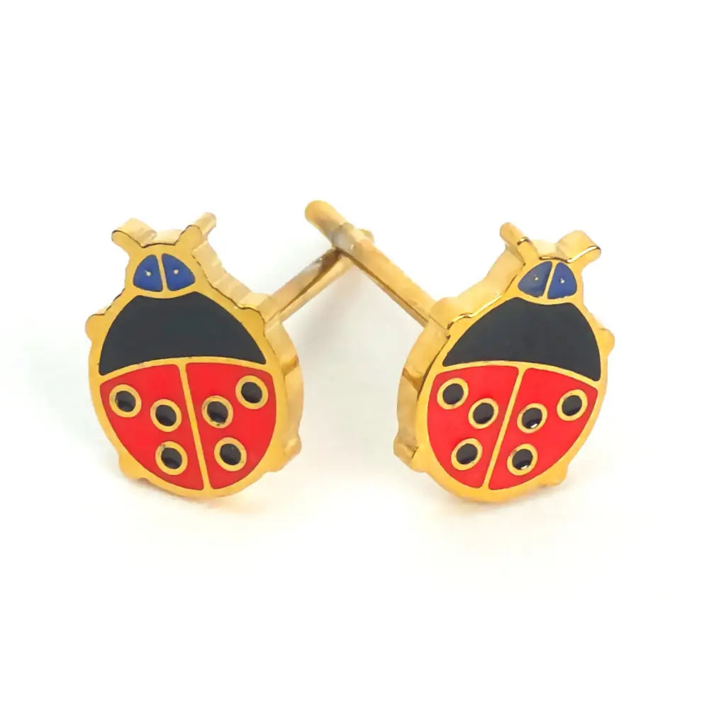Stud Earrings - Ladybug