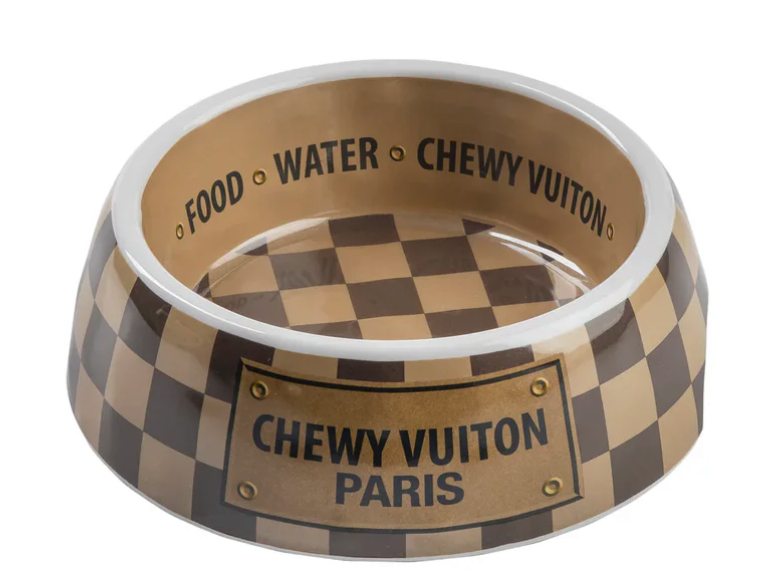 Chewy Vuiton Bowl - Brown
