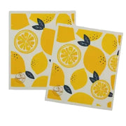 Harps & Seb Swedish Dishcloths (2) - Lemon Poppy