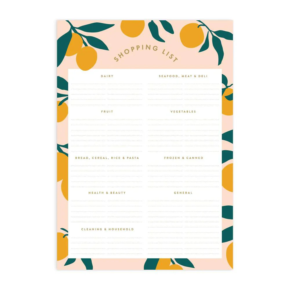 A5 Shopping List Magnet Notepad