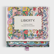 Liberty Floral Scalloped Notecard Set