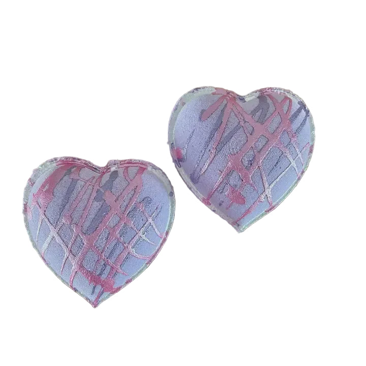 Heart Goat Milk Bath Bomb - Lilac