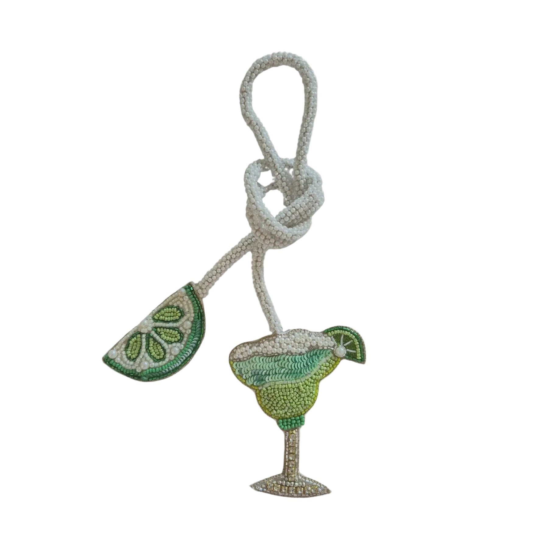 Beaded Bag Charm - Margarita