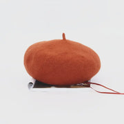 Woolen Beret - Rust