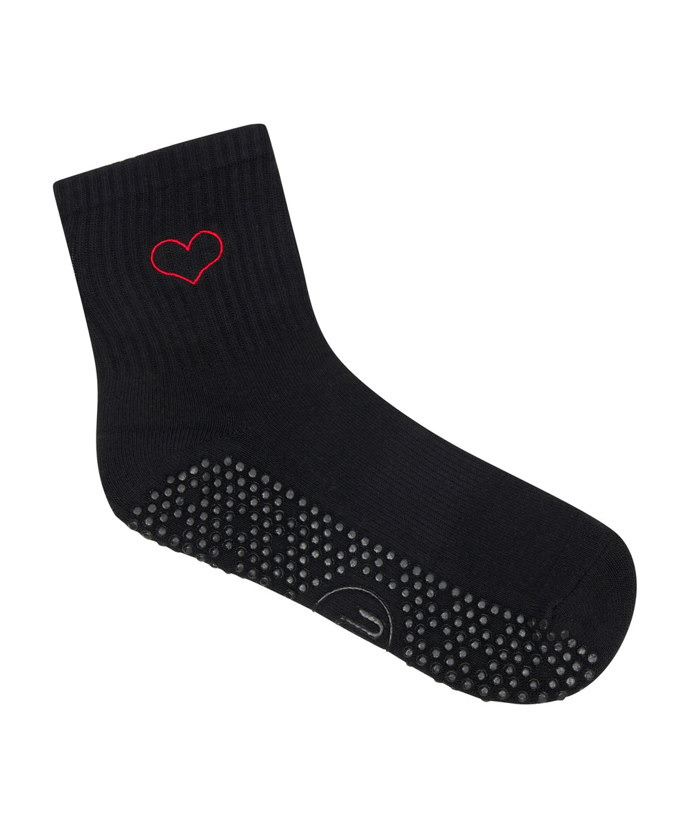 Crew Grip Socks - Love Struck Black