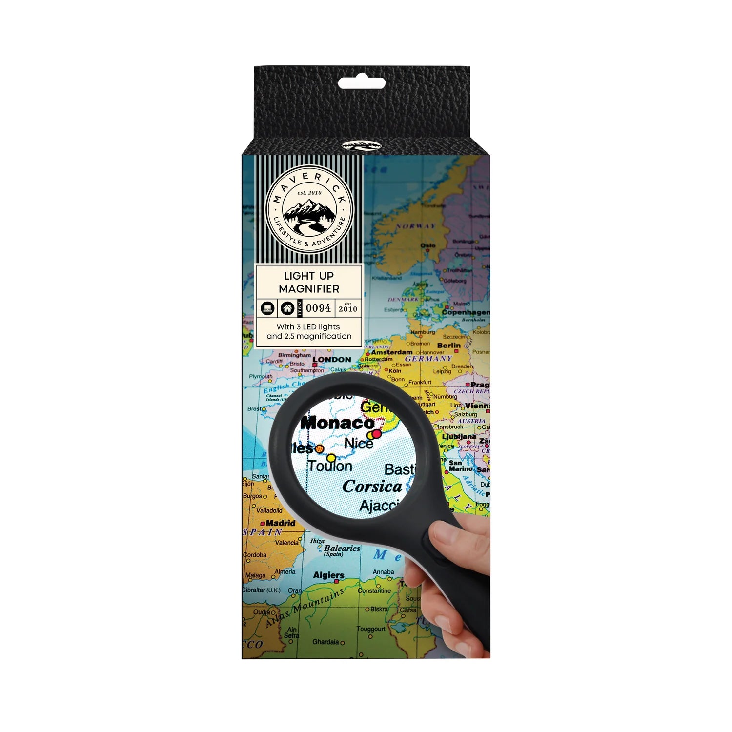 Light Up LED Magnifier - Black