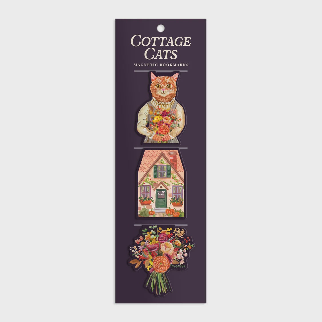Magnetic Bookmarks Set of 3 - Cottage Cats