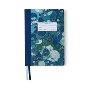 Softcover Journal - Teal Marbling