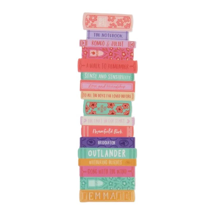 Romance Novels Book Stack Transparent Bookmark