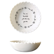 Scalloped Bowl Medium - You Are Beatiful