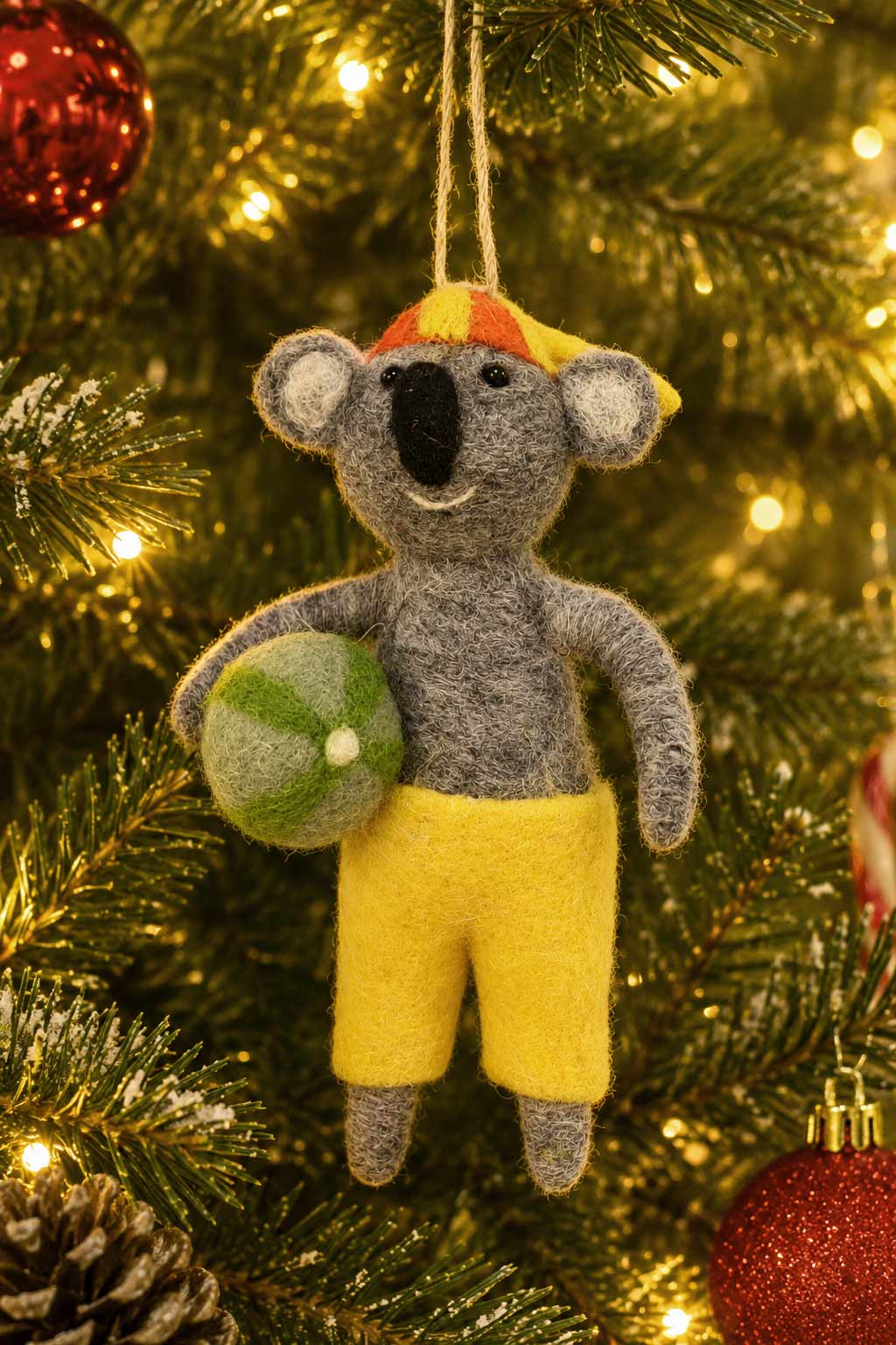Felt Ornament - Beach Ball Koala