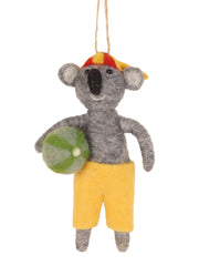 Felt Ornament - Beach Ball Koala