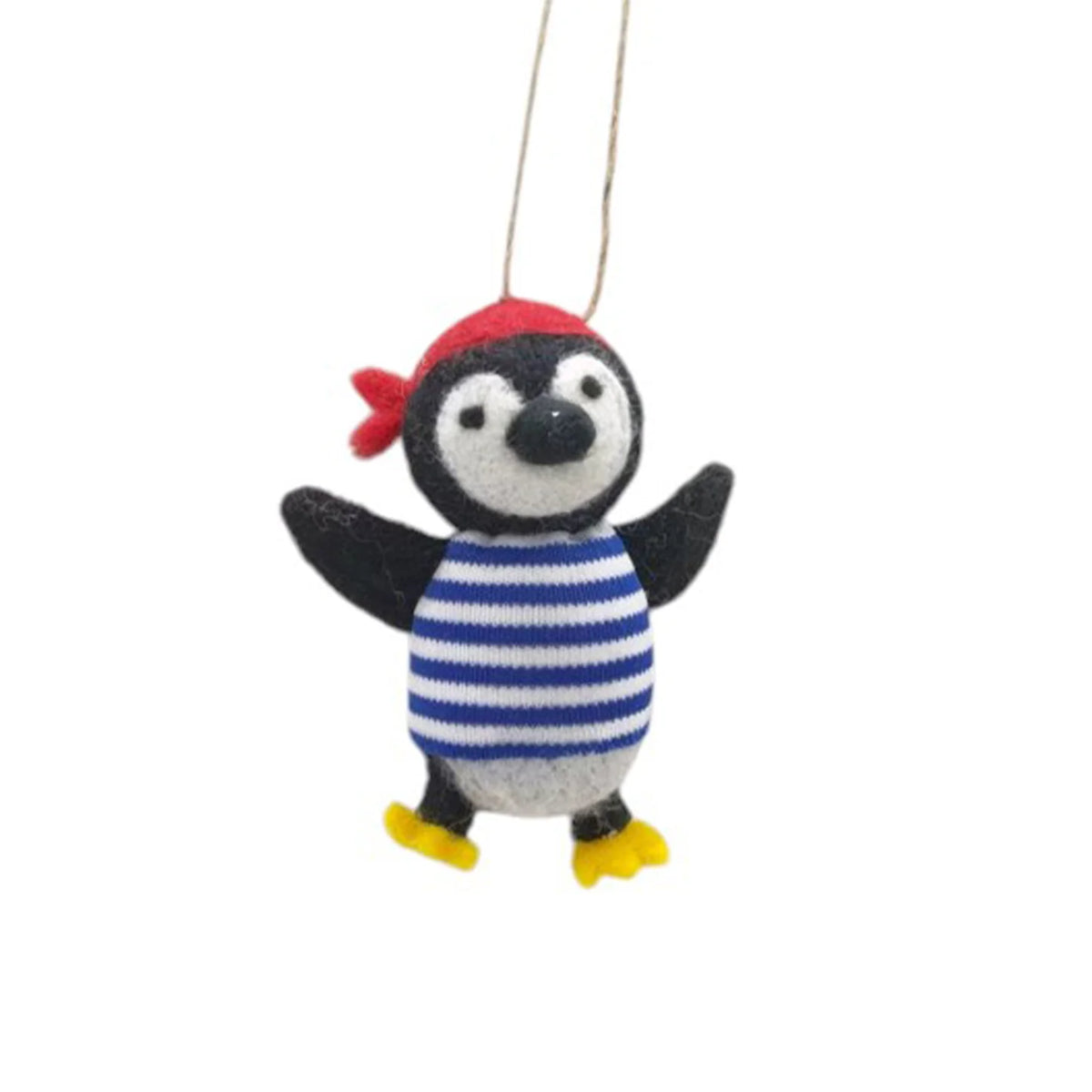 Felt Ornament - Pirate Penguin