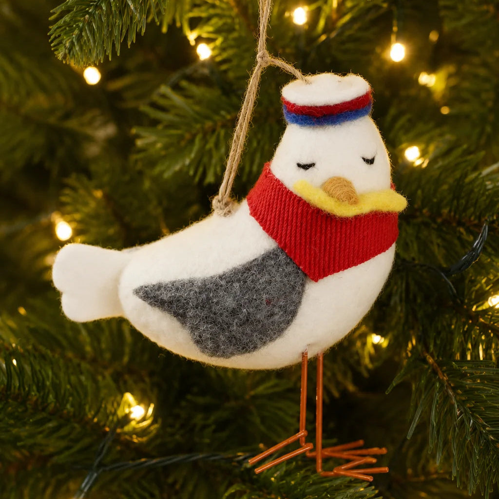 Felt Ornament - Chippy Seagull