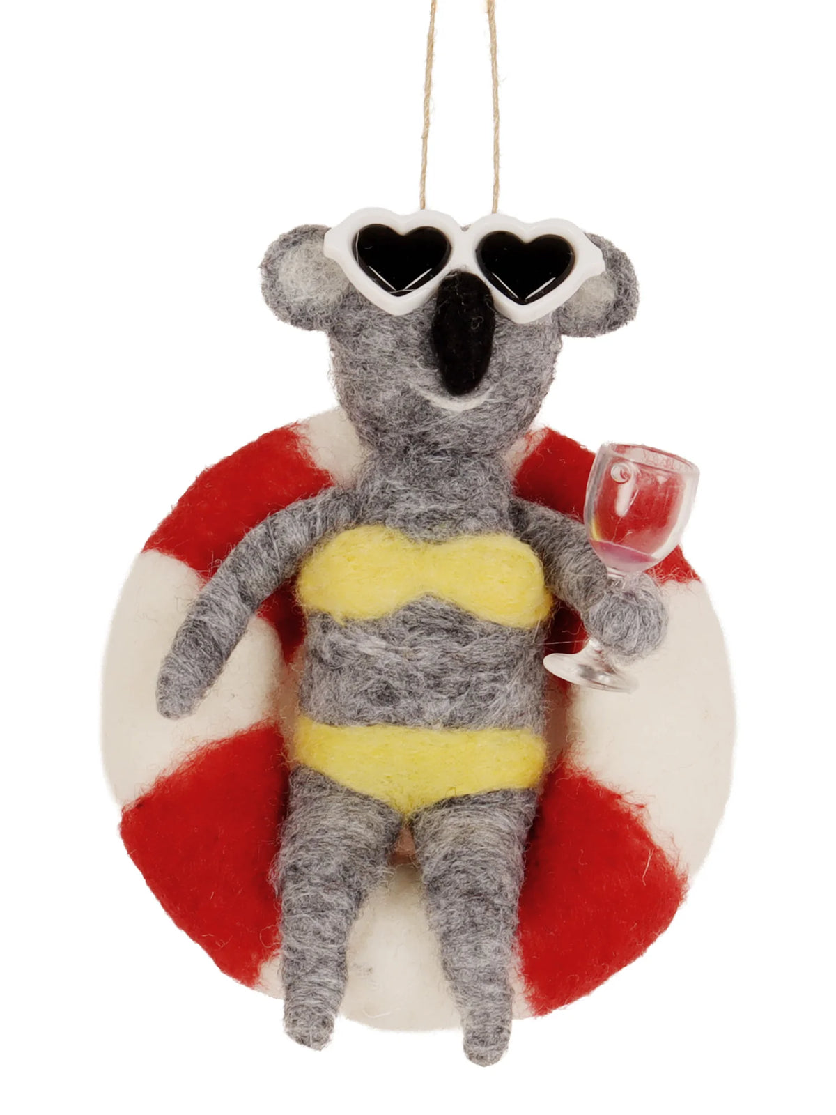 Felt Ornament - Wine & Chill Koala