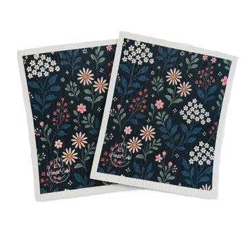 Harps & Seb Swedish Dishcloths (2) - Midnight Meadow