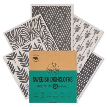 Harps & Seb Swedish Dishcloths (5) - Midnight