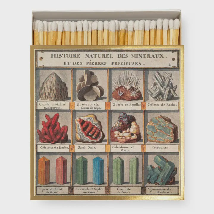 Square Matchboxes - Minerals