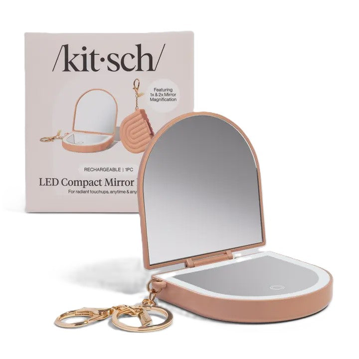 Terracotta Compact Mirror Keychain