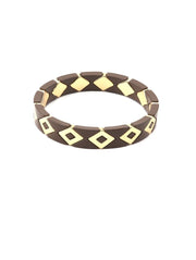 Triangle Tile Bracelet - Chocolate