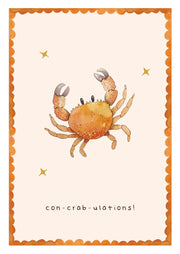 Con-crab-ulations Card