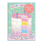 Confetti Birthday Cake Puzzle Greeting Card