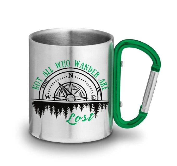 Carabiner Mug - Not All Who Wander