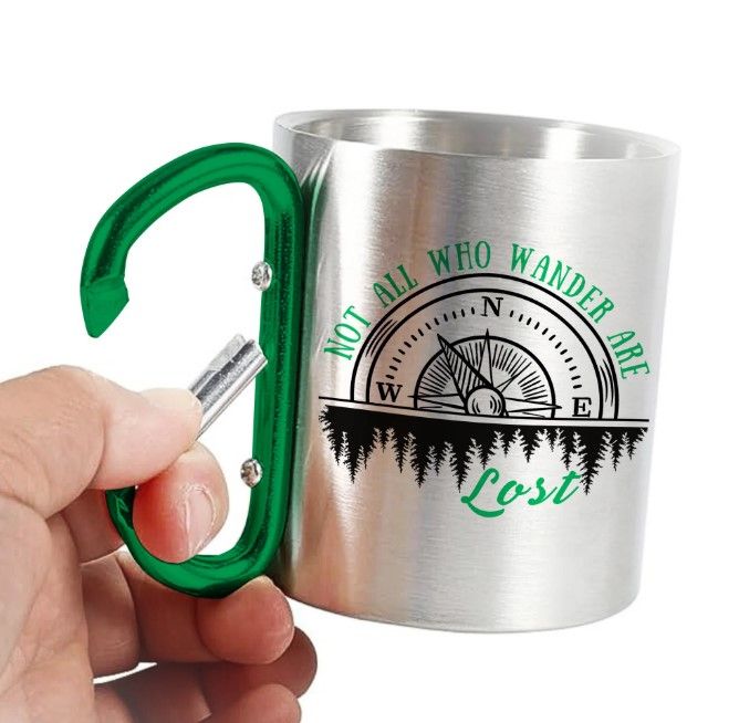 Carabiner Mug - Not All Who Wander
