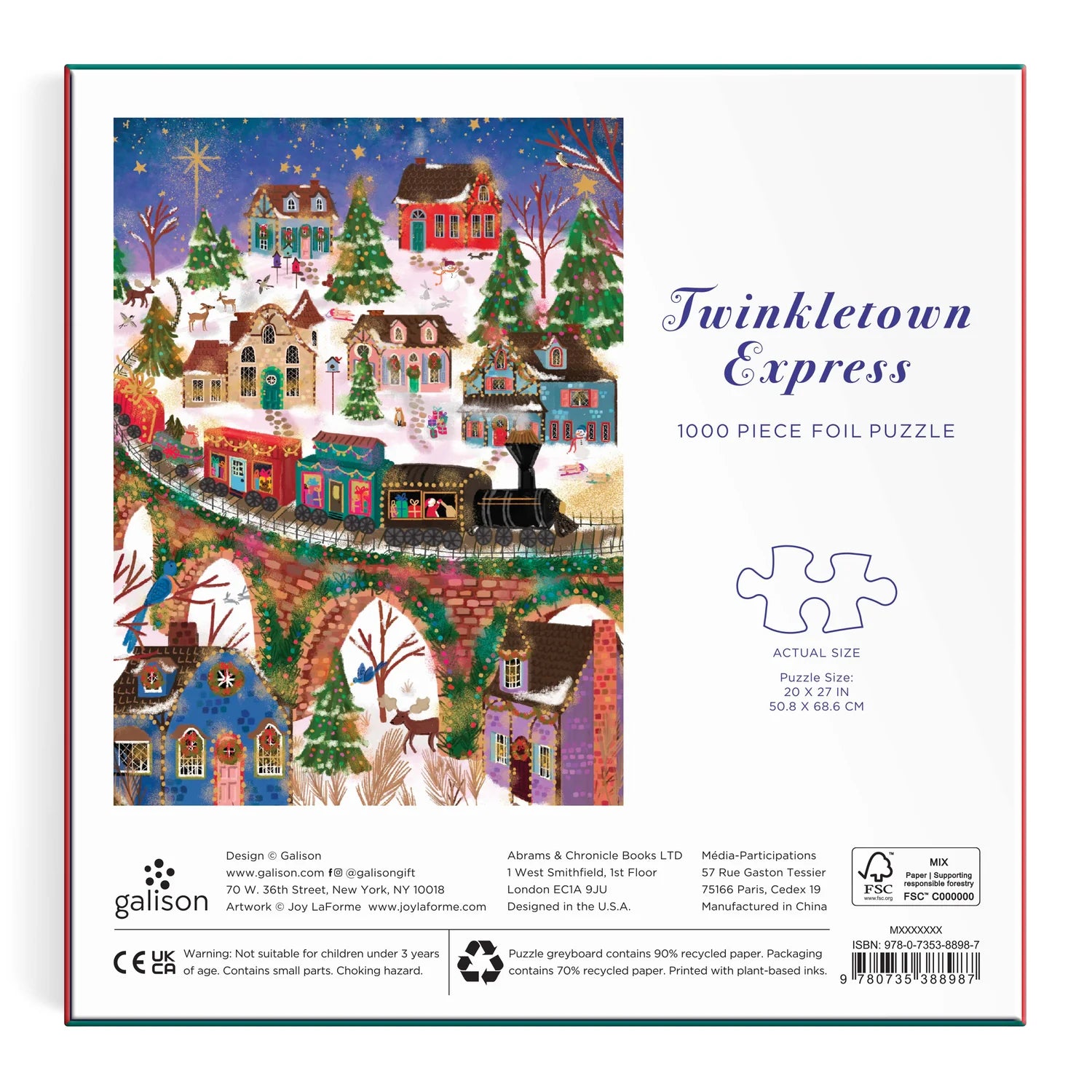 1000pc Foil Puzzle - Twinkletown Express