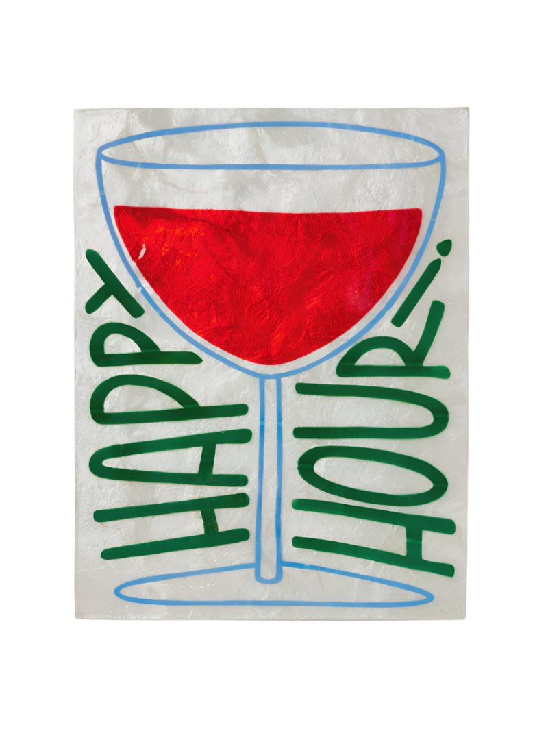 Capiz Shell Art Tile - Fun House - Happy Hour