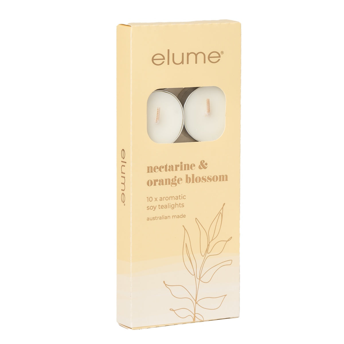 Soy Tealights Set of 10 - Nectarine & Orange Blossom